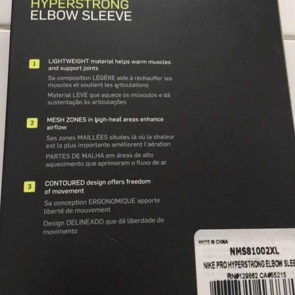 BRAND NEW men nike Nike pro hyperstrong elbow sleeve size XL - Picture 4 of 5